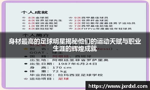 身材最高的足球明星揭秘他们的运动天赋与职业生涯的辉煌成就